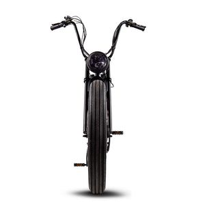 Chopper style Ebike with Apehangers Wicked Thumb Rat