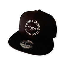 Load image into Gallery viewer, WT Texas Flatbill Snapback Black