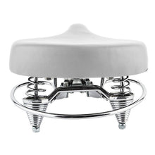 Load image into Gallery viewer, White Classic Cruiser Saddle