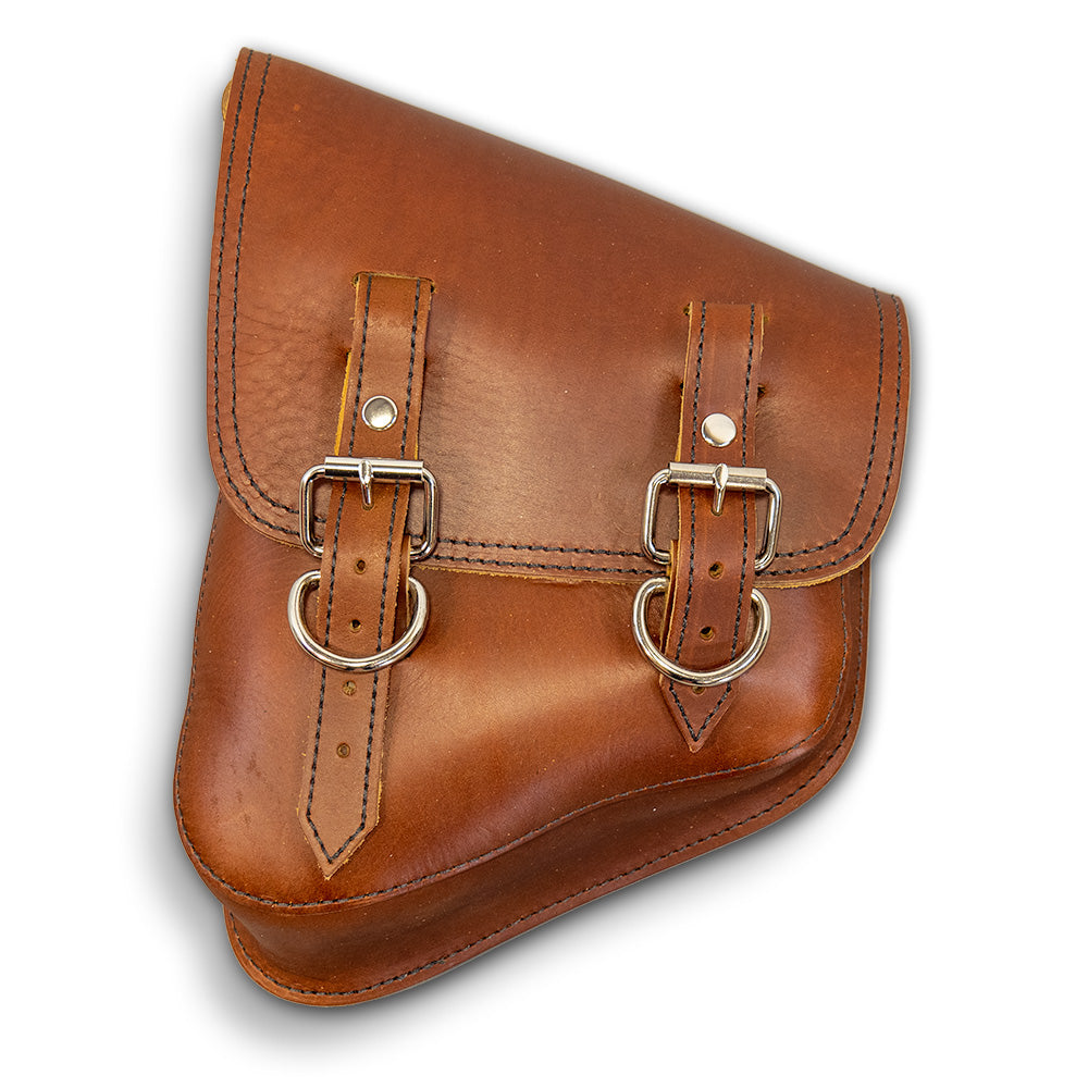 Brown Leather Saddlebag
