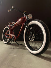 Load image into Gallery viewer, Custom Indian Red Springer Ebike from Wicked Thumb Electrocycles