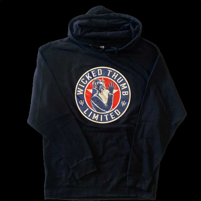 Wicked Thumb Vintage Shield Hoodie