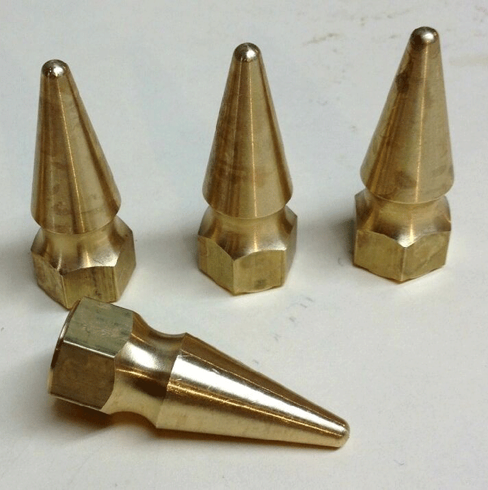 Brutal Brass Bullet Fork Nuts